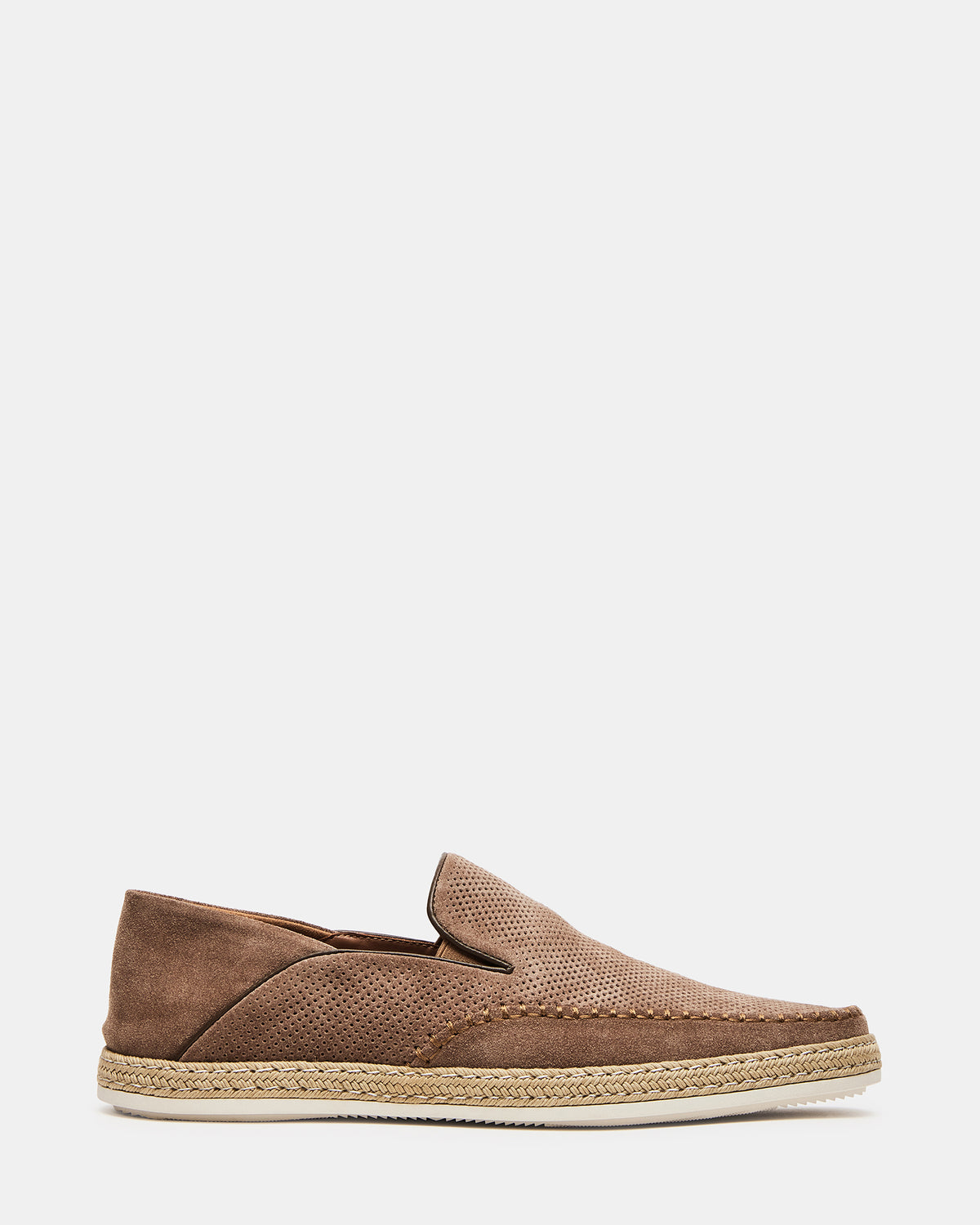 CAYDENN Tobacco Suede Slip-On Espadrille Men's Casual Loafer Steve Madden TOBACCO SUEDE