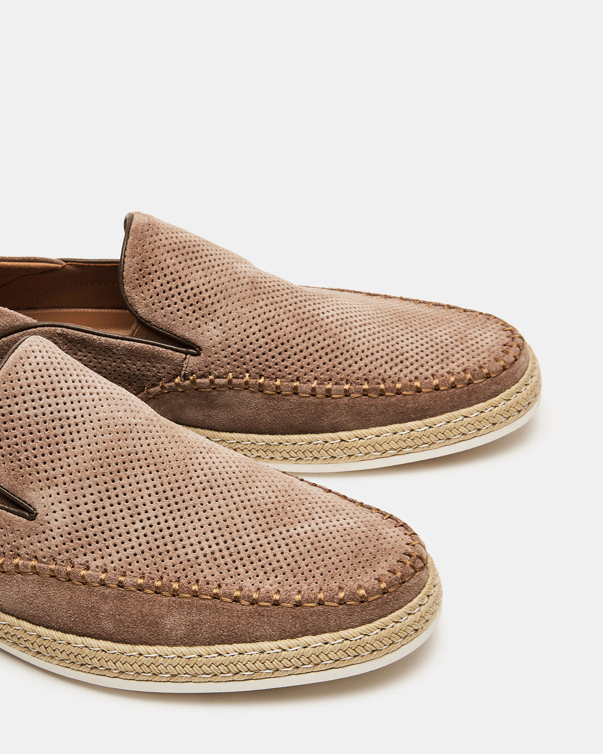 CAYDENN Tobacco Suede Slip-On Espadrille Men's Casual Loafer Steve Madden TOBACCO SUEDE