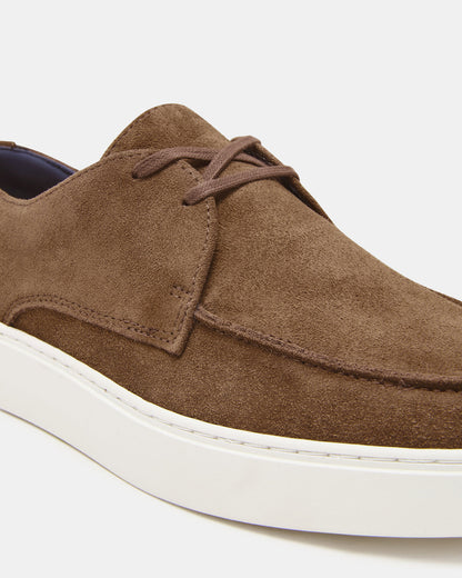 FRANKK Cognac Suede Lace-Up Men's Casual Shoe Steve Madden COGNAC SUEDE