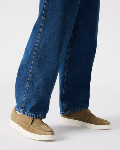 FRANKK Taupe Suede Lace-Up Men's Casual Shoe Steve Madden TAUPE SUEDE