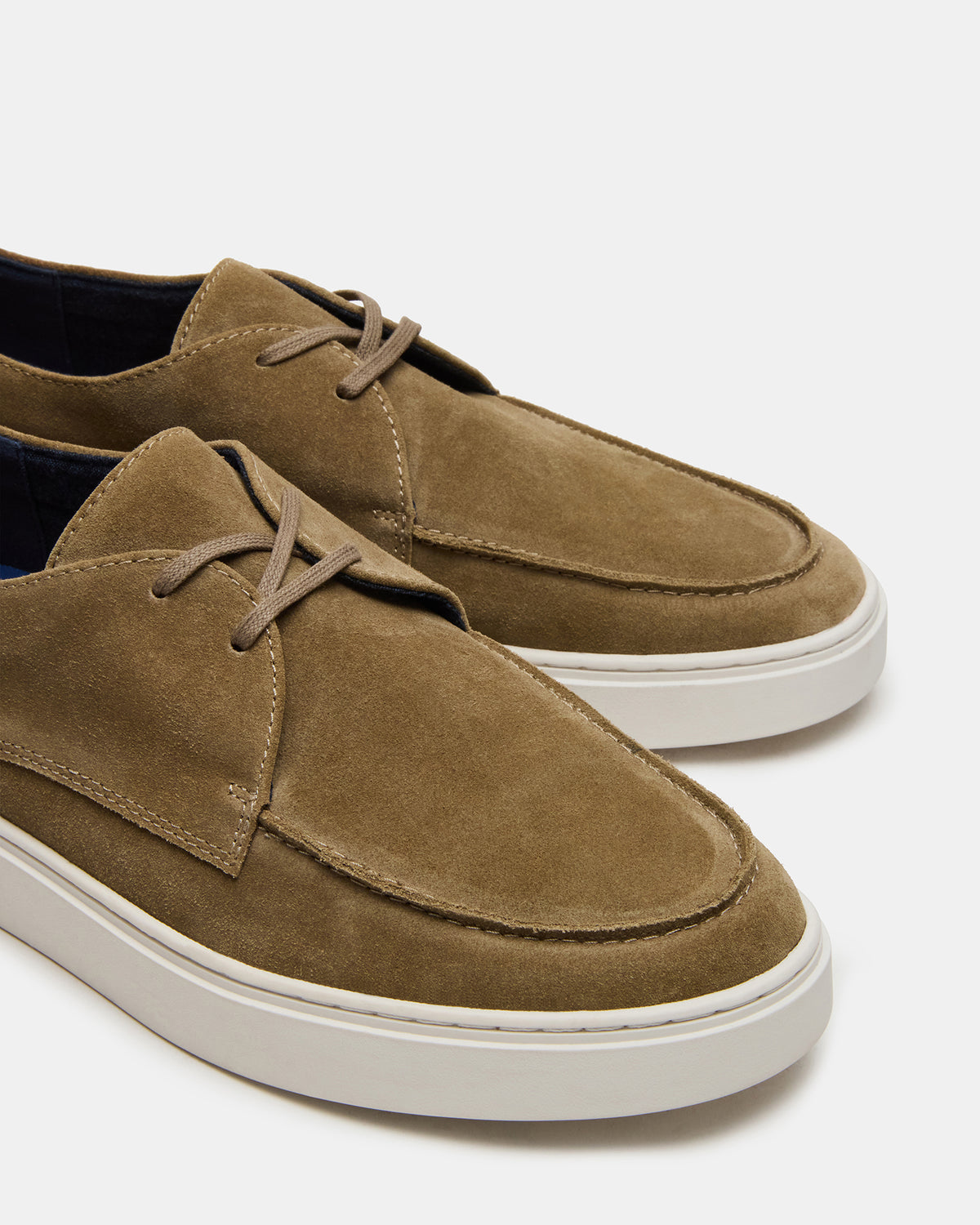 FRANKK Taupe Suede Lace-Up Men's Casual Shoe Steve Madden TAUPE SUEDE