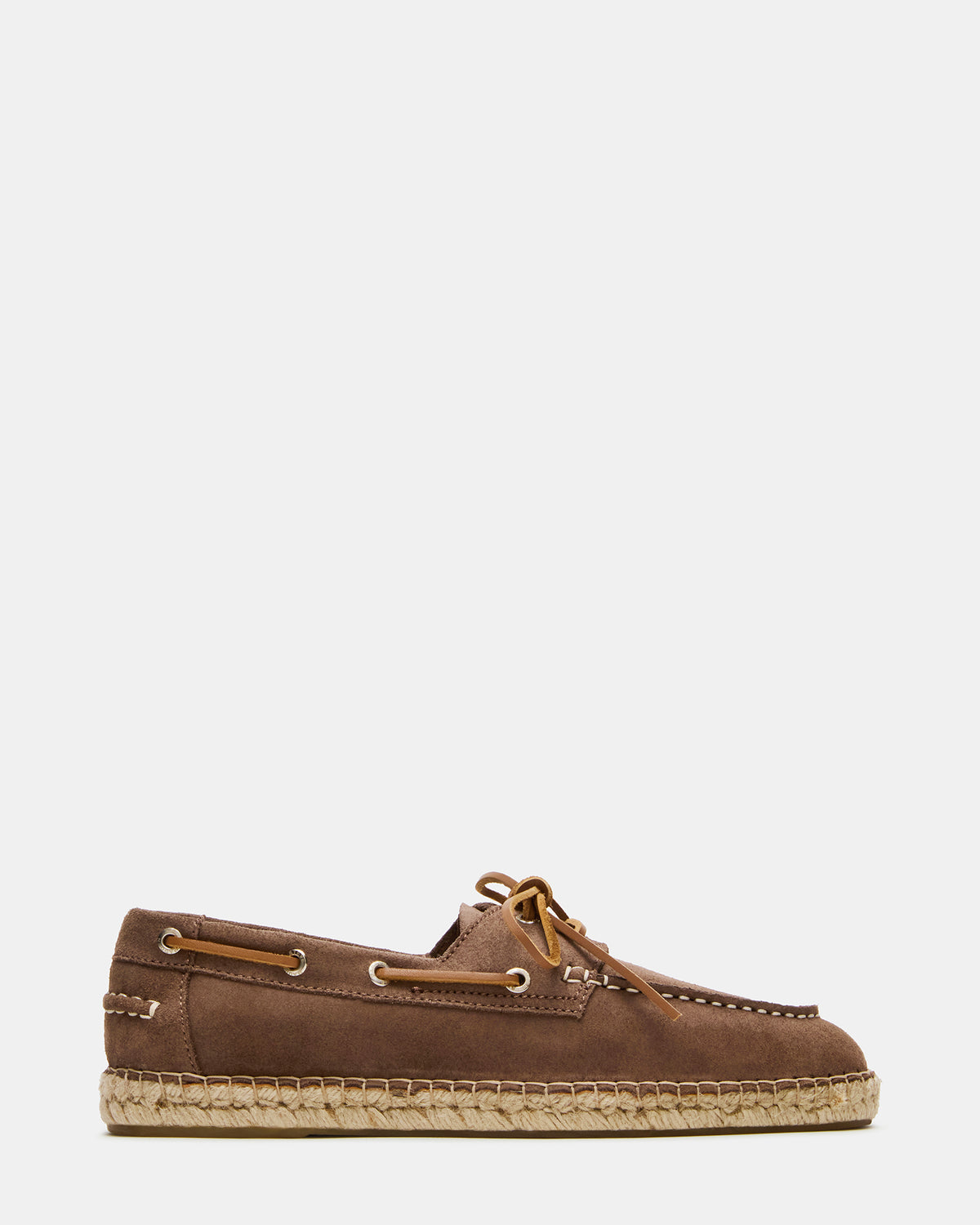 PANCHO Taupe Suede Slip-On Espadrille Boat Shoe Men's Casual Steve Madden TAUPE SUEDE