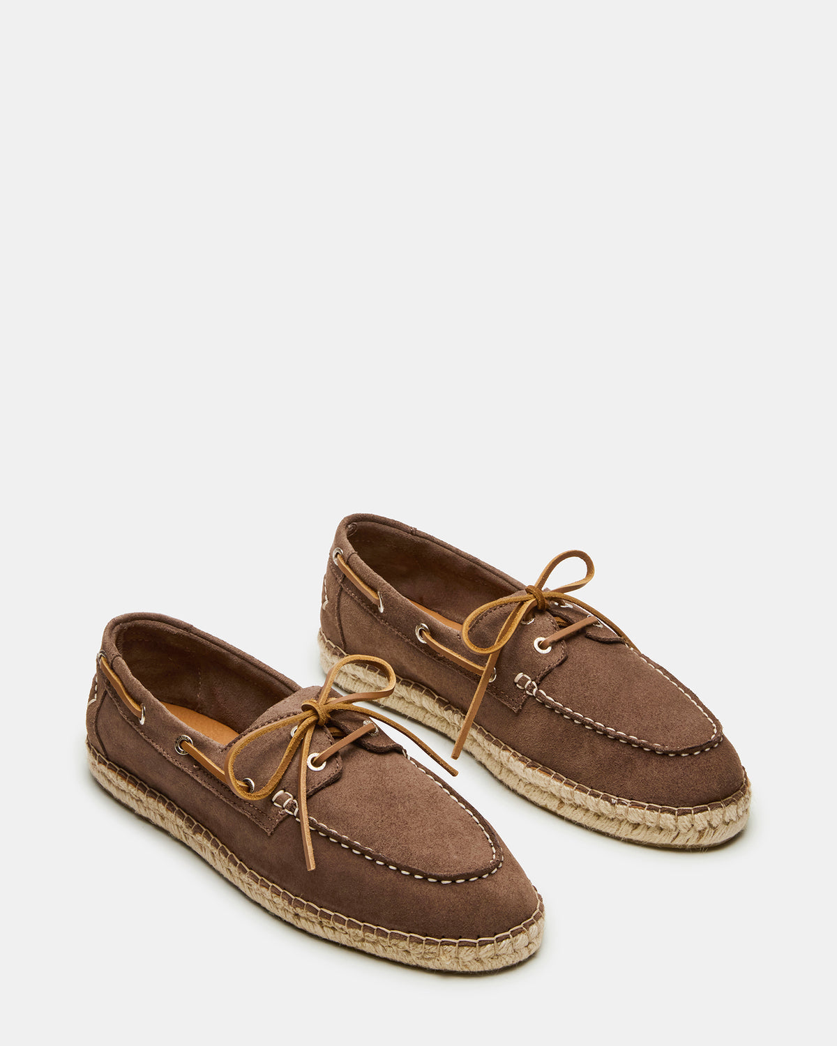 PANCHO Taupe Suede Slip-On Espadrille Boat Shoe Men's Casual Steve Madden TAUPE SUEDE