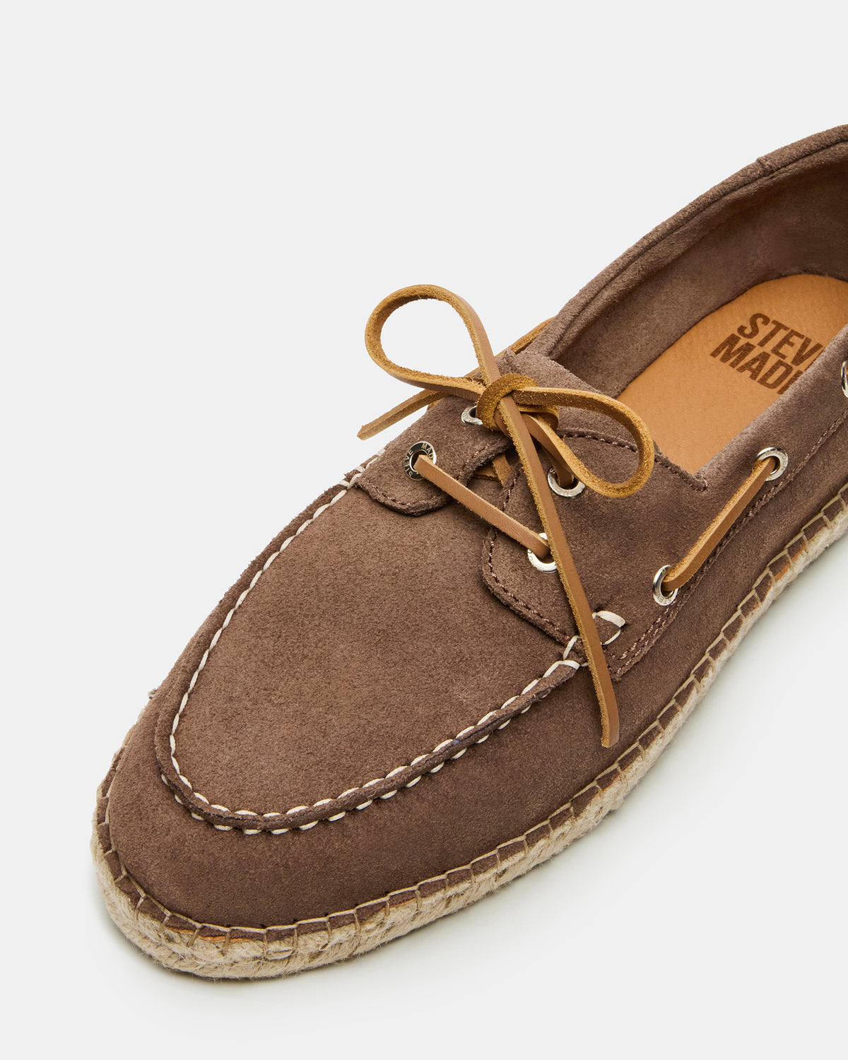 PANCHO Taupe Suede Slip-On Espadrille Boat Shoe Men's Casual Steve Madden TAUPE SUEDE