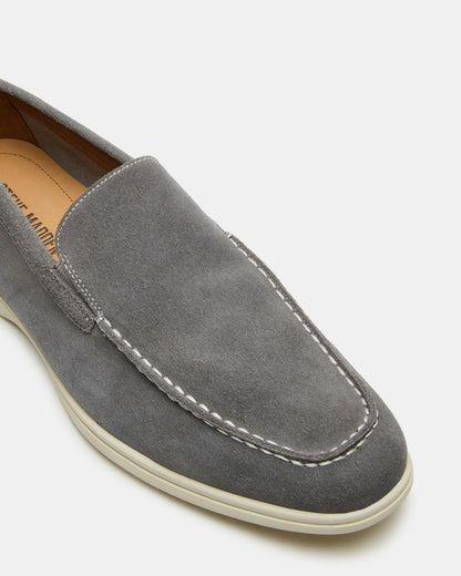 LINUX Grey Suede Slip-On Men's Casual Steve Madden GREY SUEDE