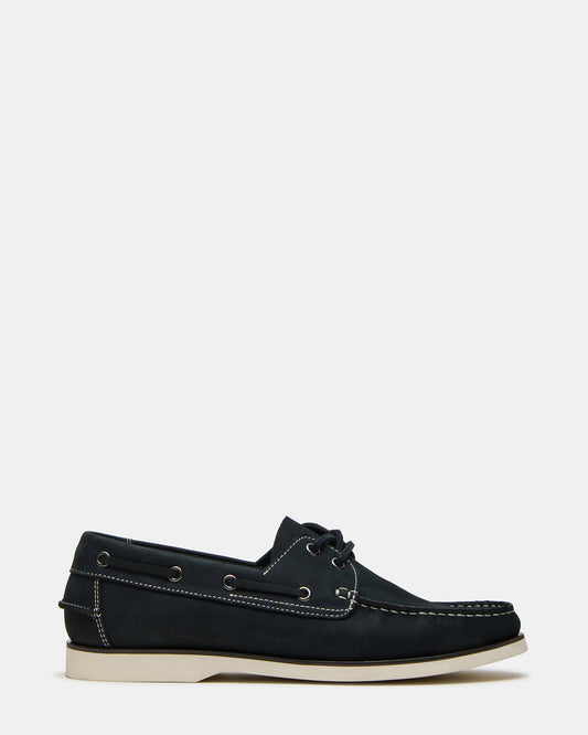 ZEPHYR Navy Slip-On Men's Boat Shoe Loafer Steve Madden NAVY
