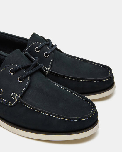 ZEPHYR Navy Slip-On Men's Boat Shoe Loafer Steve Madden NAVY