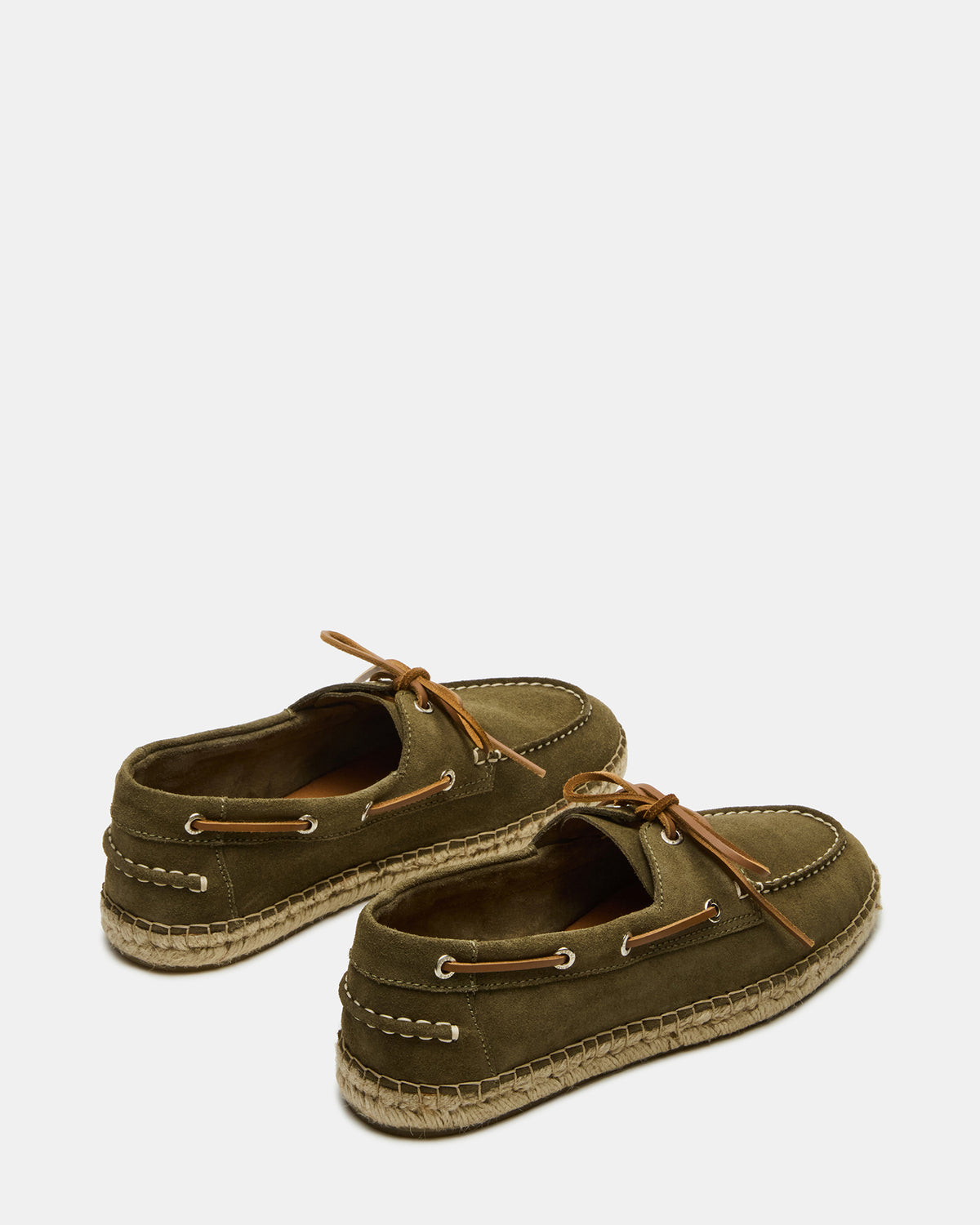PANCHO Olive Suede Slip-On Espadrille Boat Shoe Men's Casual Steve Madden OLIVE SUEDE