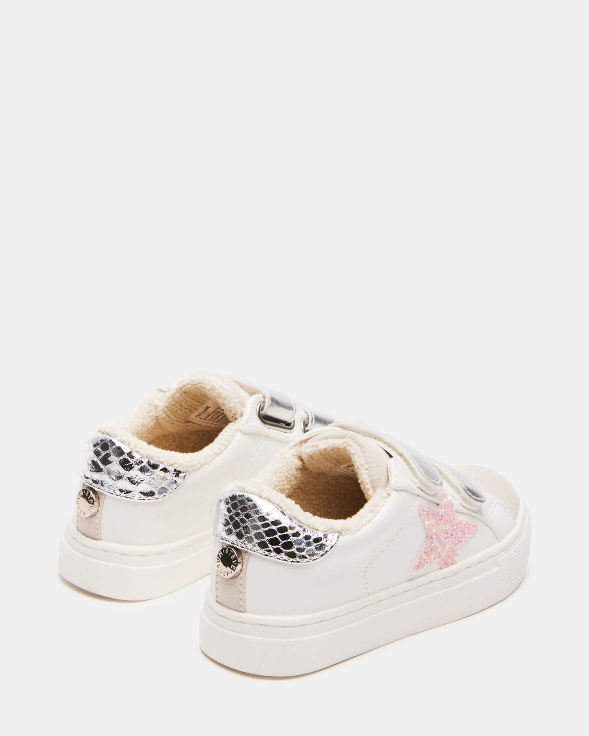 Toddlers' REZUME Denim Fabric Girls' Low-Top Sneaker Steve Madden WHITE MULTI
