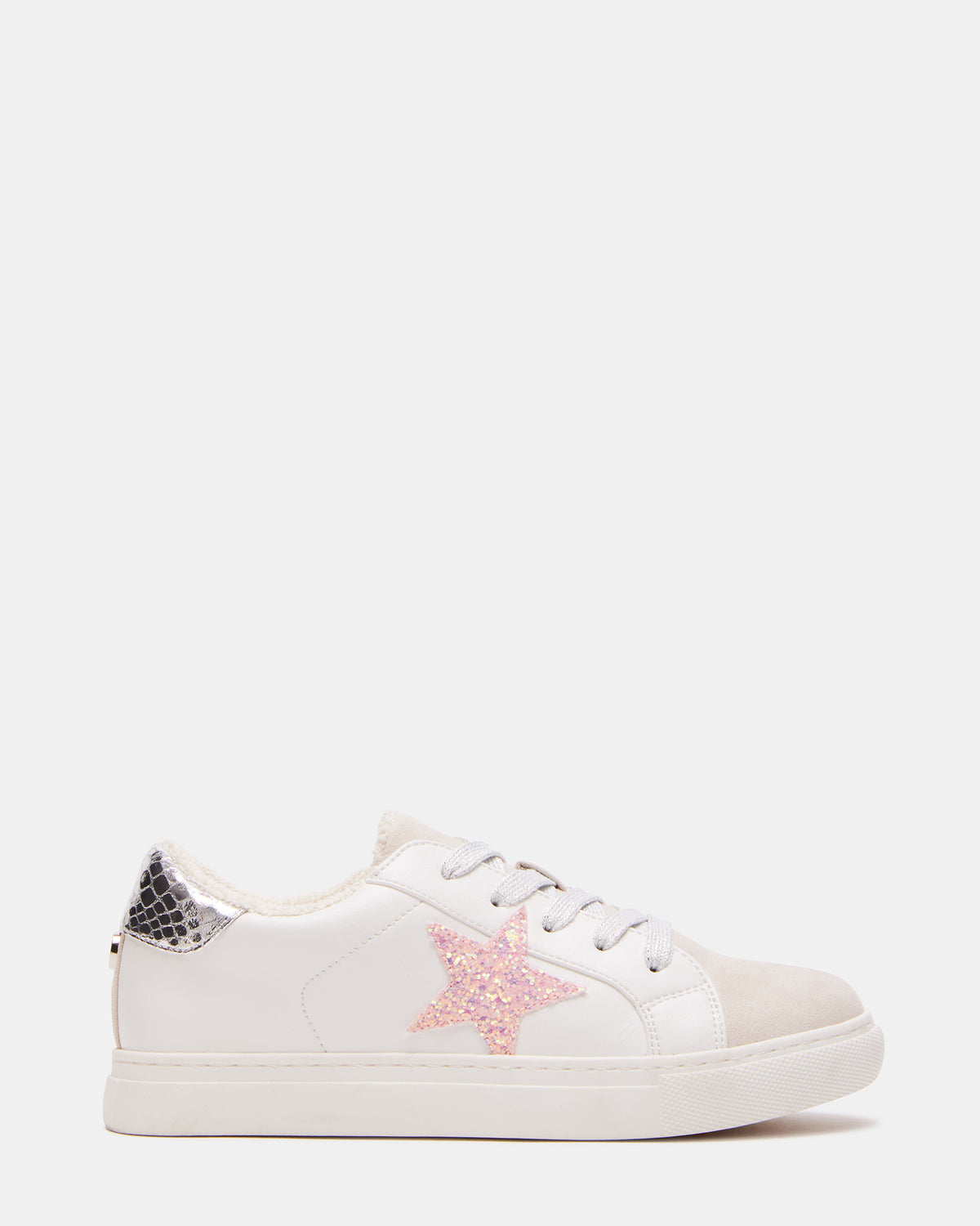 Kids' REZUME White Multi Girls' Lace-Up Star Sneakers Steve Madden WHITE MULTI