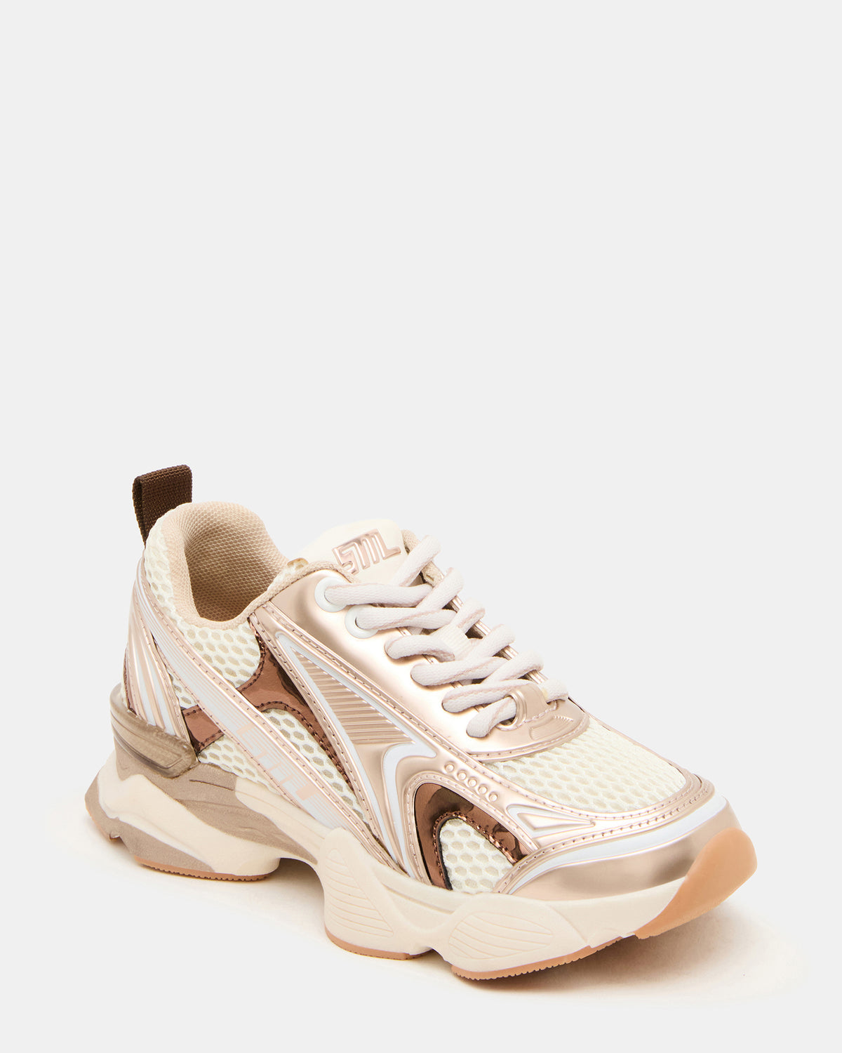 Kids' SPEDSTR Rose Gold Low-Top Lace-Up Girls' Sneaker Steve Madden ROSE GOLD