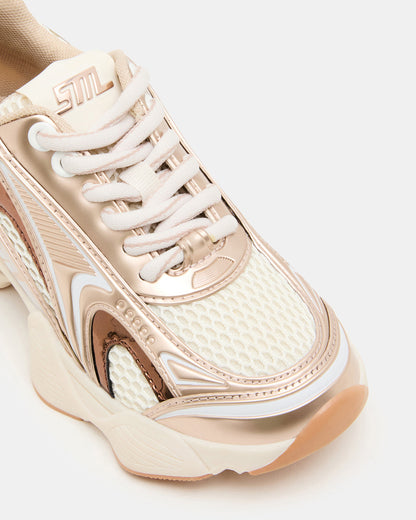 Kids' SPEDSTR Rose Gold Low-Top Lace-Up Girls' Sneaker Steve Madden ROSE GOLD