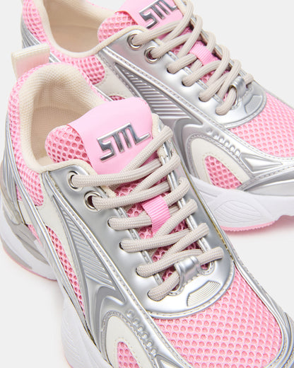 Kids' SPEDSTR Pink Low-Top Lace-Up Girls' Sneaker Steve Madden PINK