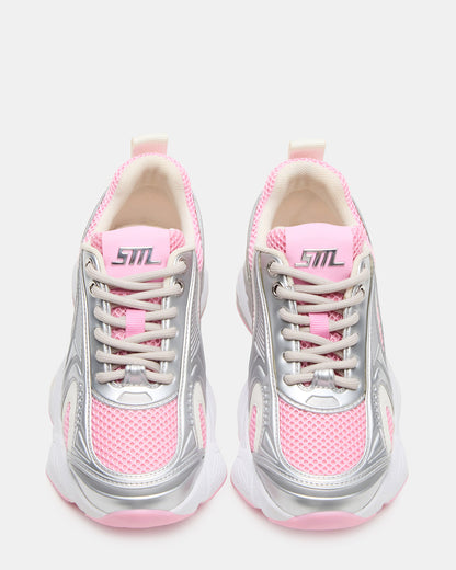 Kids' SPEDSTR Pink Low-Top Lace-Up Girls' Sneaker Steve Madden PINK