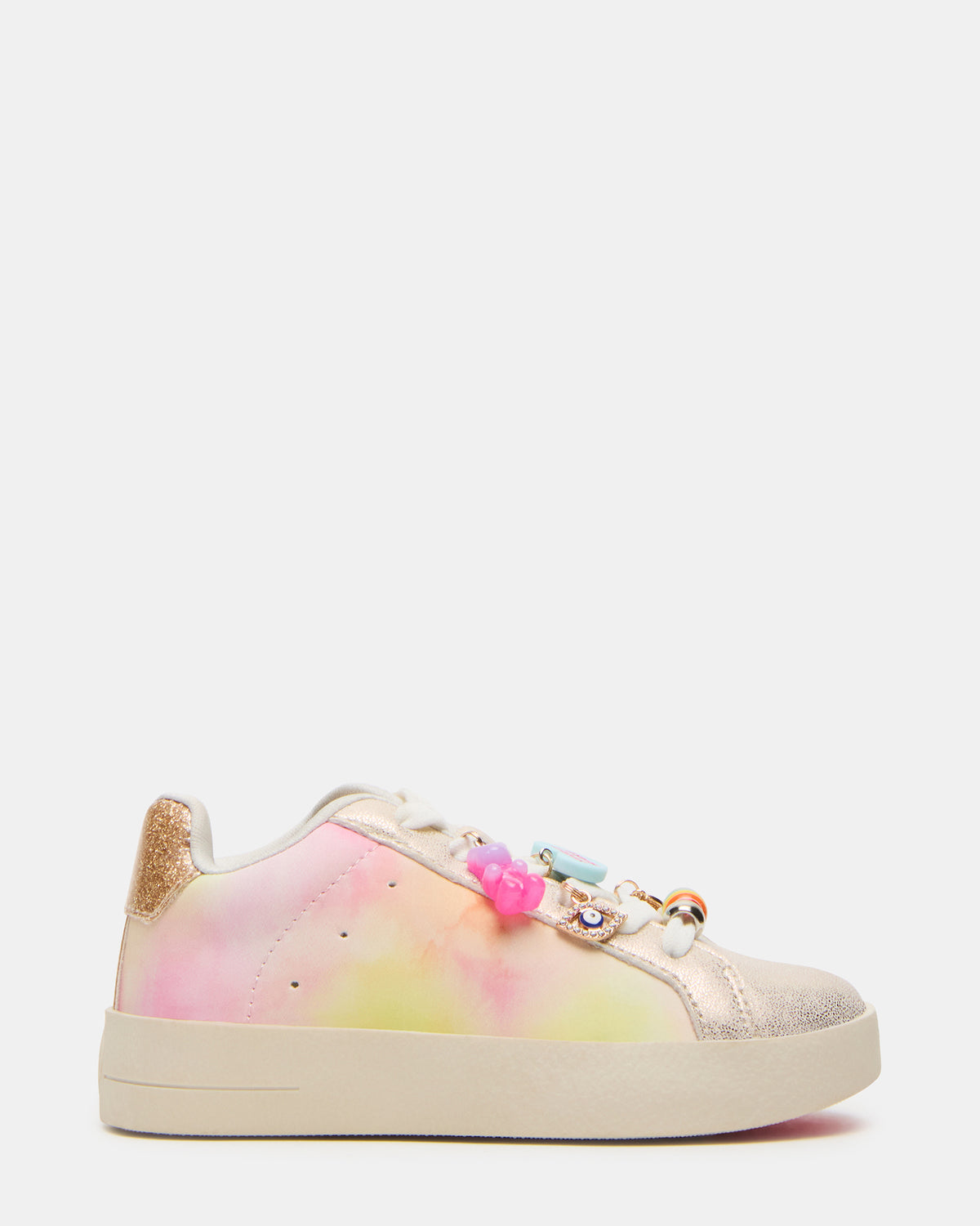 Toddlers' POET Pastel Multi Girls' Low-Top Lace-Up Sneaker Steve Madden PASTEL MULTI