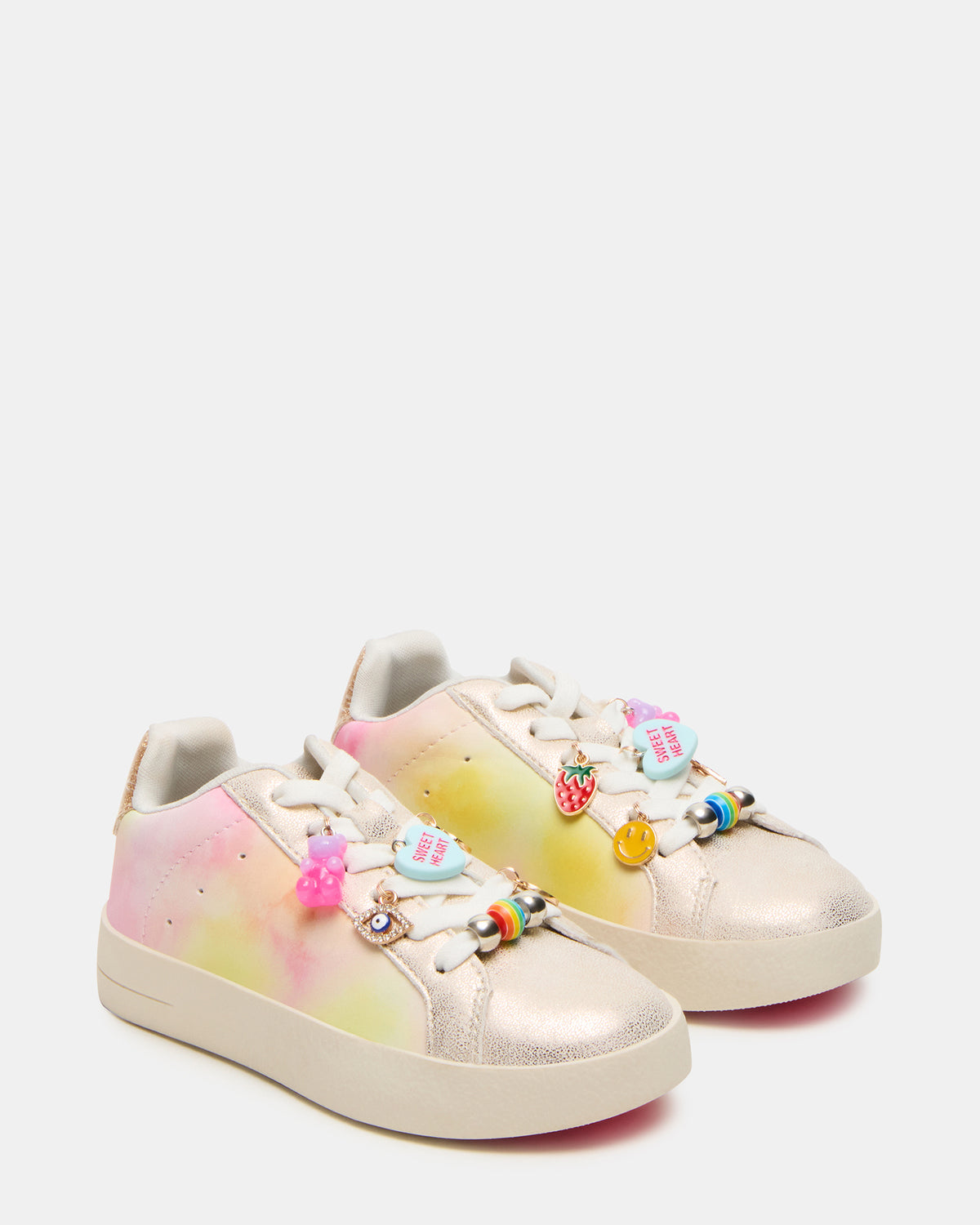 Toddlers' POET Pastel Multi Girls' Low-Top Lace-Up Sneaker Steve Madden PASTEL MULTI