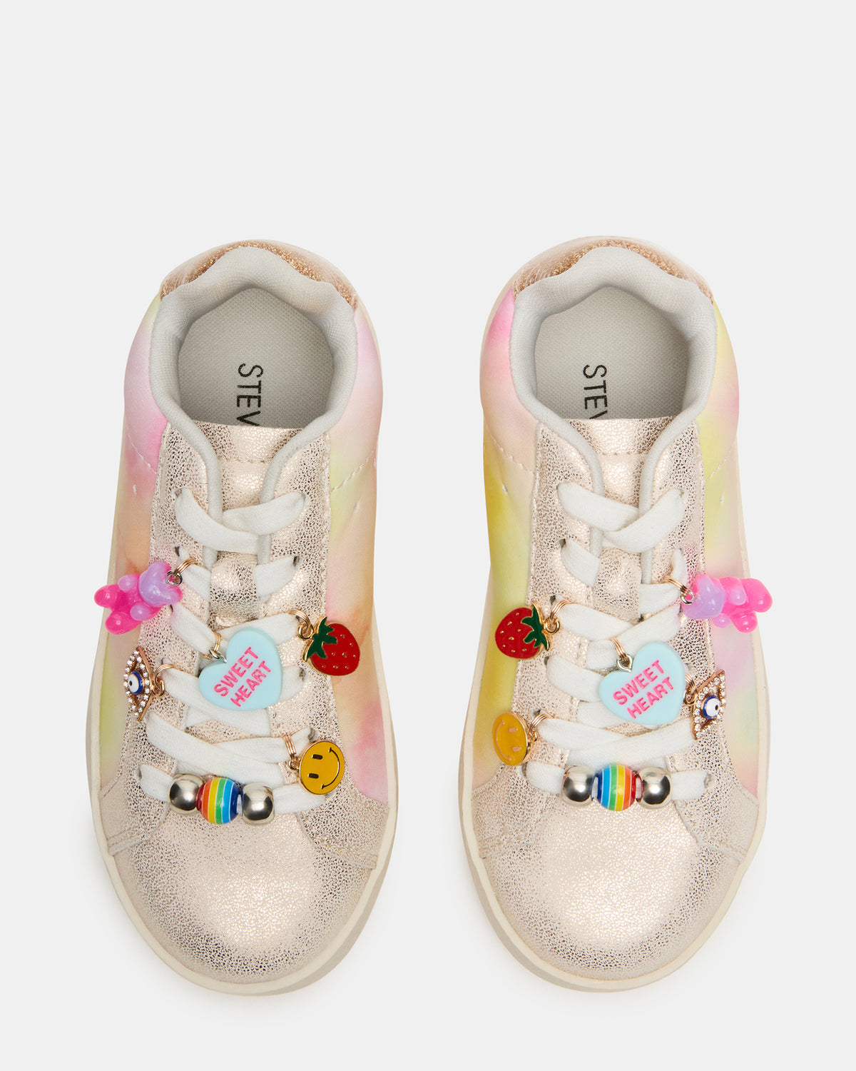 Toddlers' POET Pastel Multi Girls' Low-Top Lace-Up Sneaker Steve Madden PASTEL MULTI