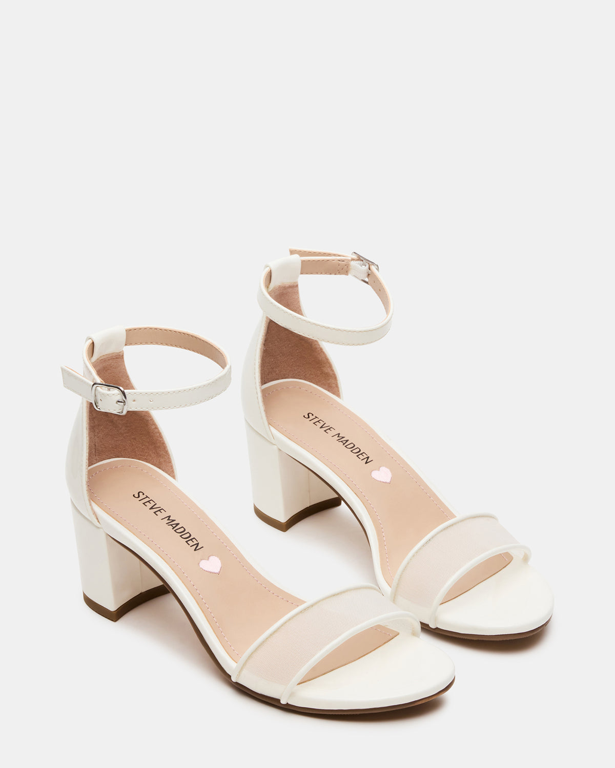 Kids' CARRSON Mesh White Girls' Dress Heel Steve Madden WHITE