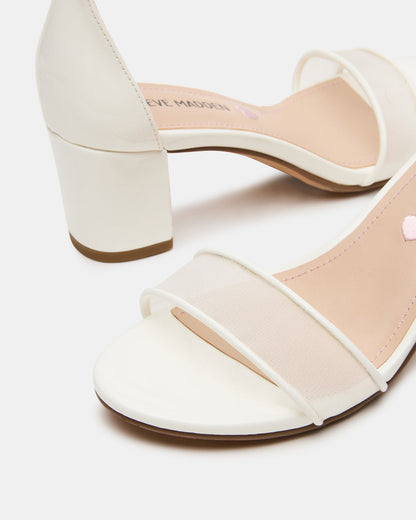 Kids' CARRSON Mesh White Girls' Dress Heel Steve Madden WHITE