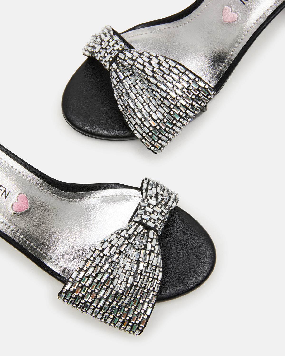 Kids' ABIGAL Black Rhinestone Embellised Block Heel Girls' Heel Steve Madden BLACK