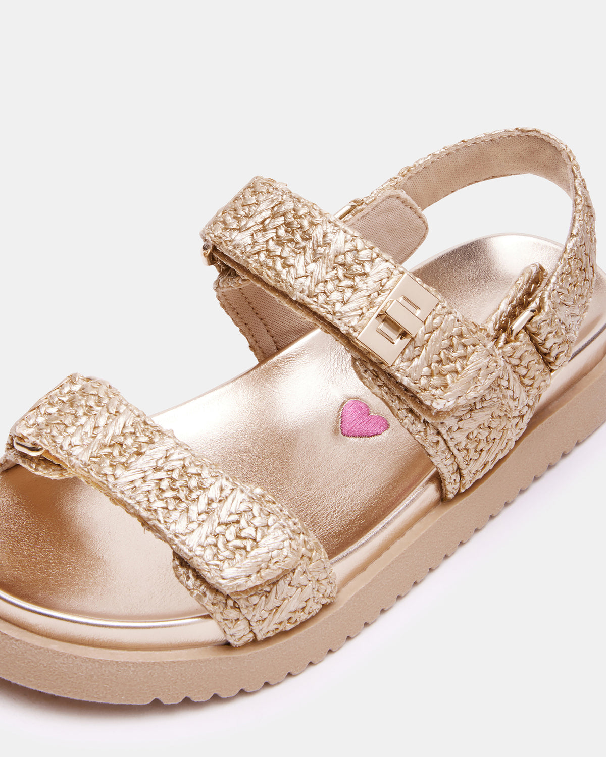 Kids' MONA Gold Multi Girls' Flatform Sandal Steve Madden GOLD MULTI