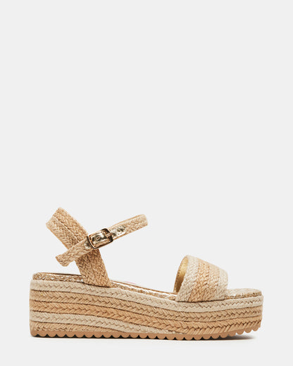 Kids' CLEO Natural Girls' Platform Wedge Steve Madden NATURAL