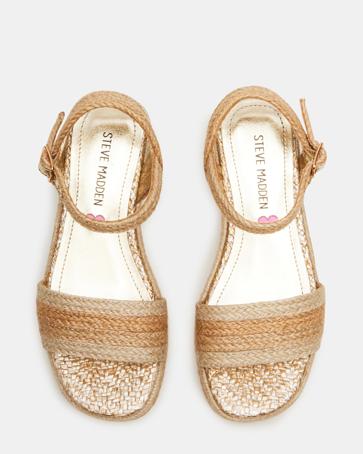 Kids' CLEO Natural Girls' Platform Wedge Steve Madden NATURAL