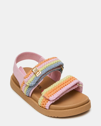 Toddlers' MONA Pastel Multi Girls' Flatform Sandal Steve Madden PASTEL MULTI