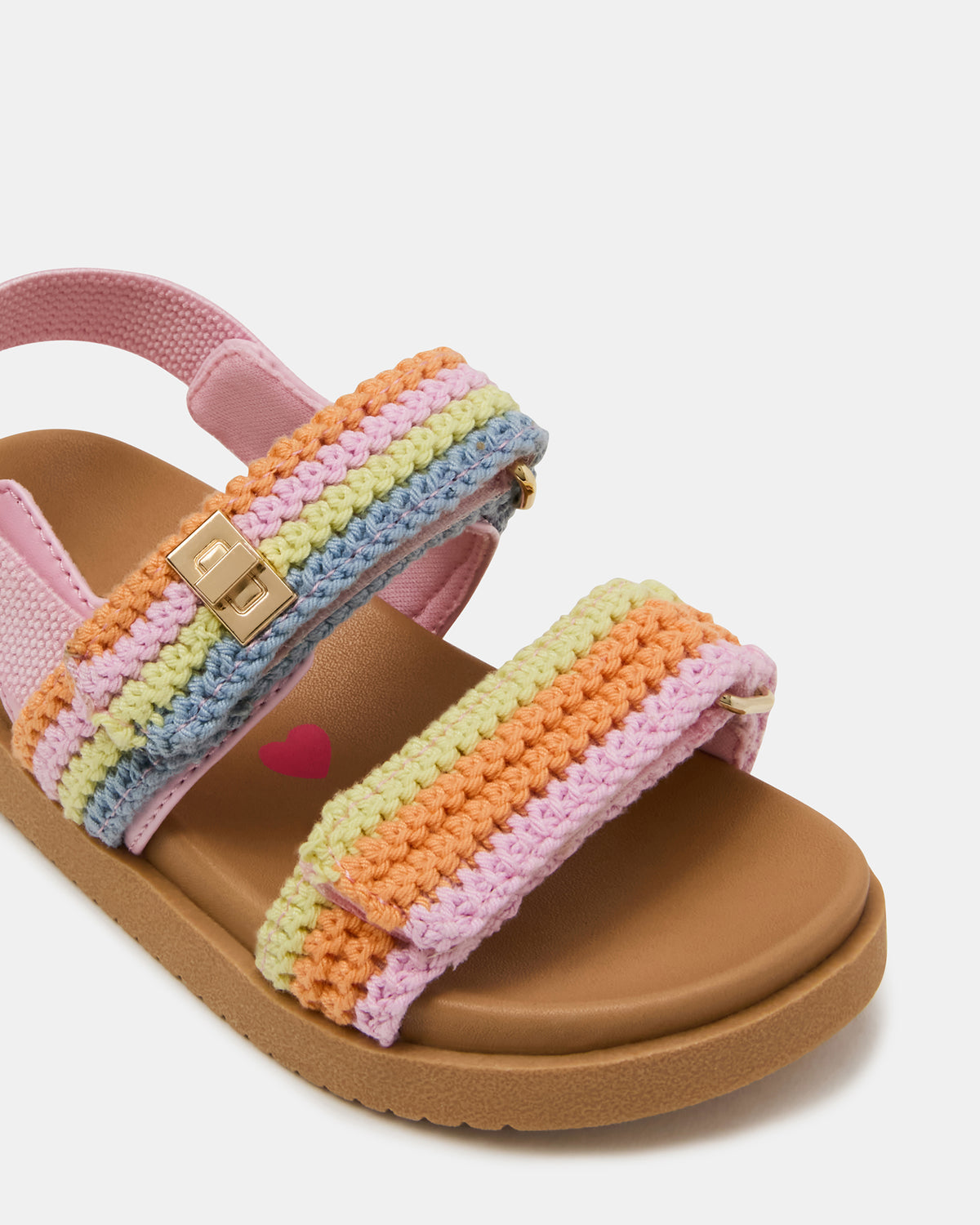 Toddlers' MONA Pastel Multi Girls' Flatform Sandal Steve Madden PASTEL MULTI