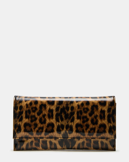 JULIANA Bag Leopard Patent Crossbody Clutch Handbag Steve Madden LEOPARD PATENT