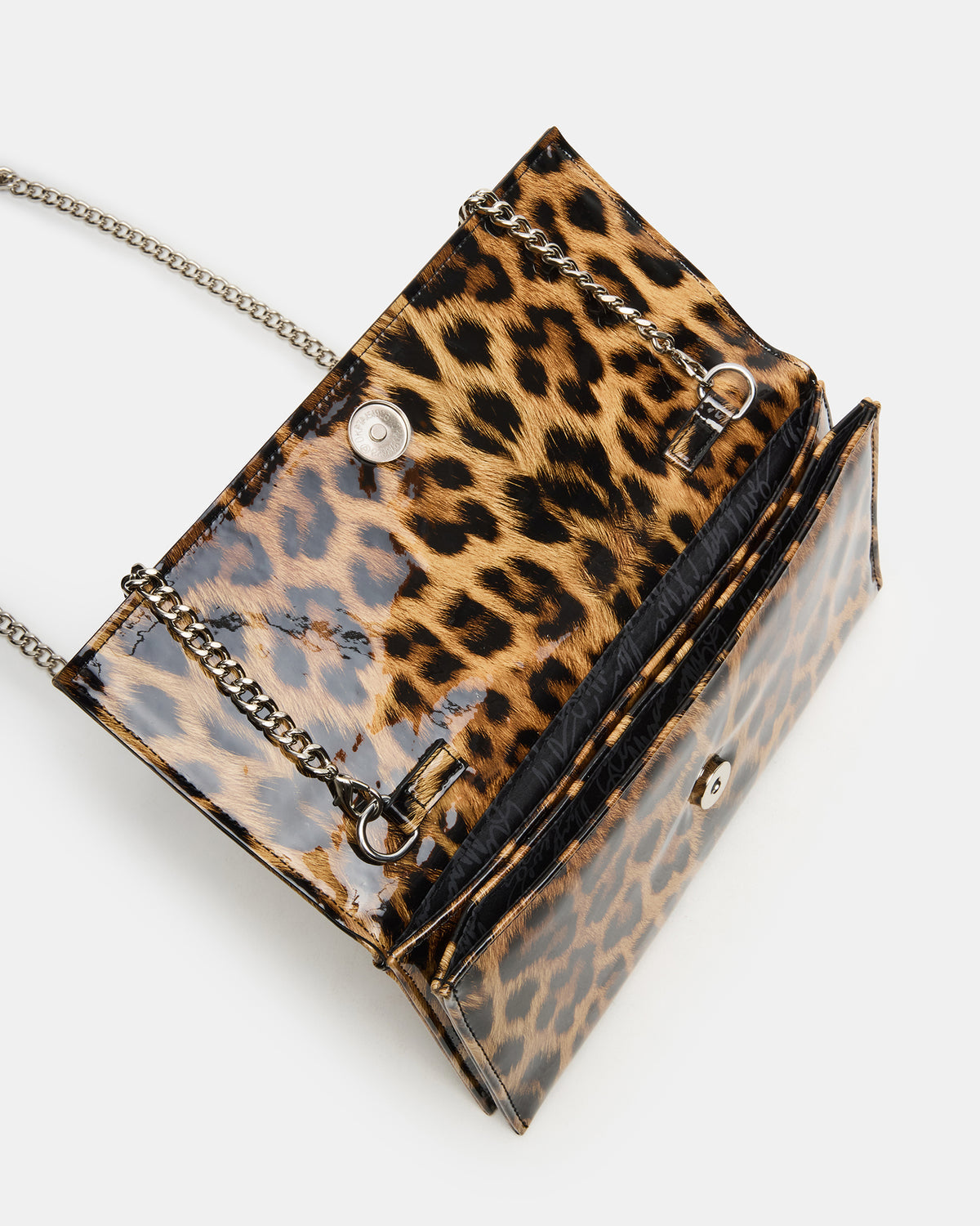 JULIANA Bag Leopard Patent Crossbody Clutch Handbag Steve Madden LEOPARD PATENT