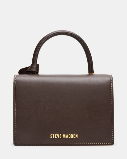 PREPPY Bag Brown Structured Top-Handle Penny Loafer Crossbody Handbag Steve Madden BROWN