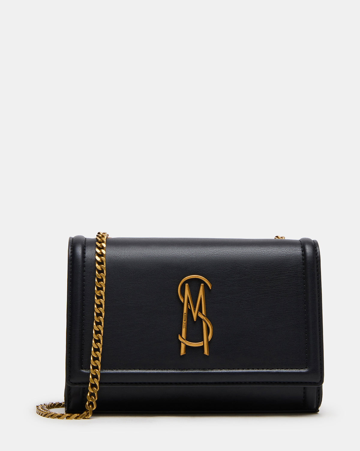 LARISAL Bag Black Chain Crossbody Shoulder Strap Handbag Steve Madden BLACK