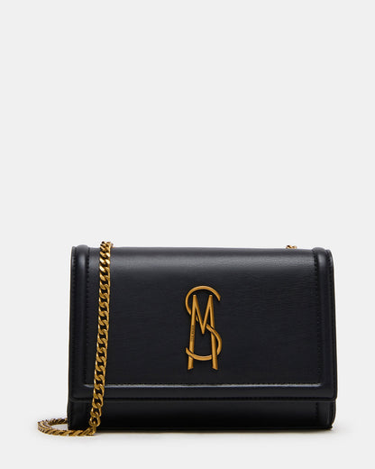 LARISAL Bag Black Chain Crossbody Shoulder Strap Handbag Steve Madden BLACK