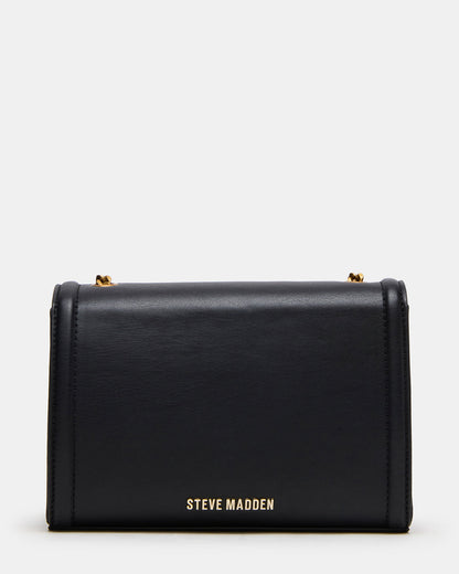 LARISAL Bag Black Chain Crossbody Shoulder Strap Handbag Steve Madden BLACK