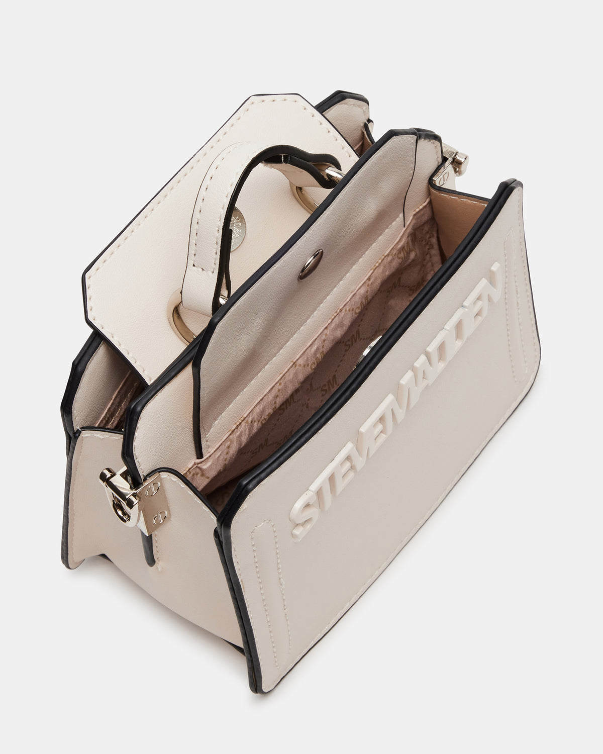 EVELYN Mini Bag Cream | Women's Top-Handle Crossbody Bag Steve Madden CREAM
