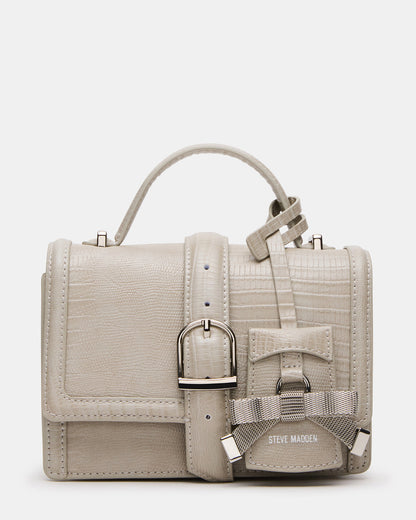 CLARK Bag Light Grey Structured Top-Handle Mini Handbag Steve Madden LIGHT GREY