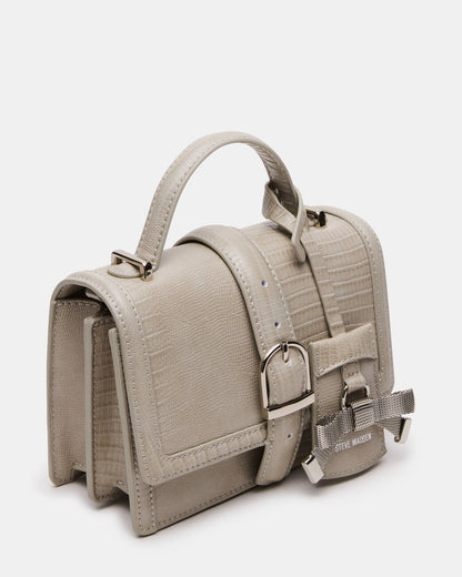 CLARK Bag Light Grey Structured Top-Handle Mini Handbag Steve Madden LIGHT GREY