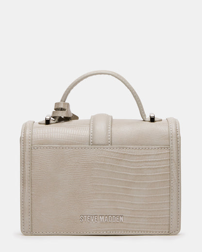 CLARK Bag Light Grey Structured Top-Handle Mini Handbag Steve Madden LIGHT GREY