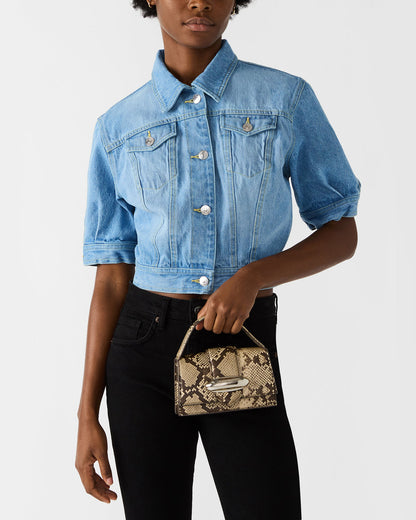 MISHELL Bag Natural Multi Top-Handle Mini Handbag Steve Madden NATURAL MULTI