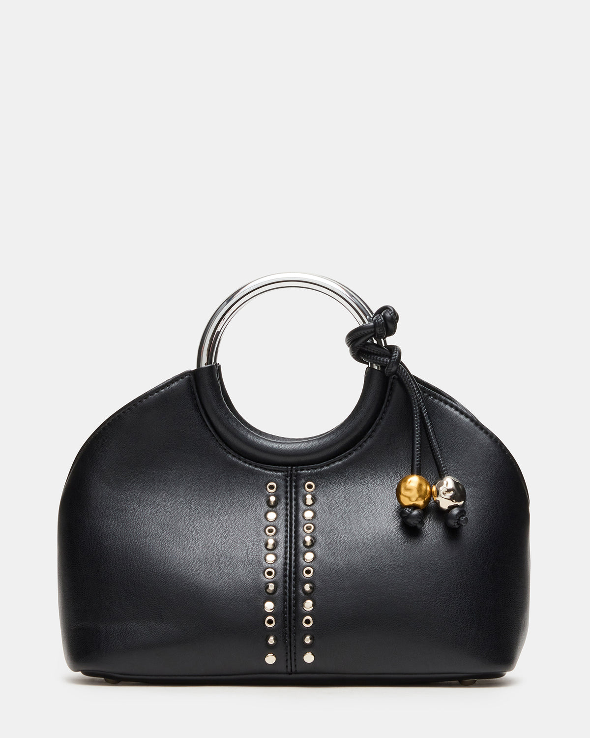 GEENA Embellished Bag Black Ring Top-Handle Crossbody Handbag Steve Madden BLACK