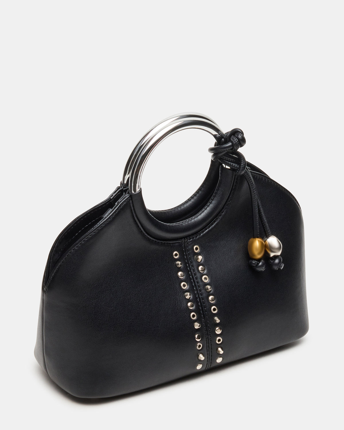 GEENA Embellished Bag Black Ring Top-Handle Crossbody Handbag Steve Madden BLACK