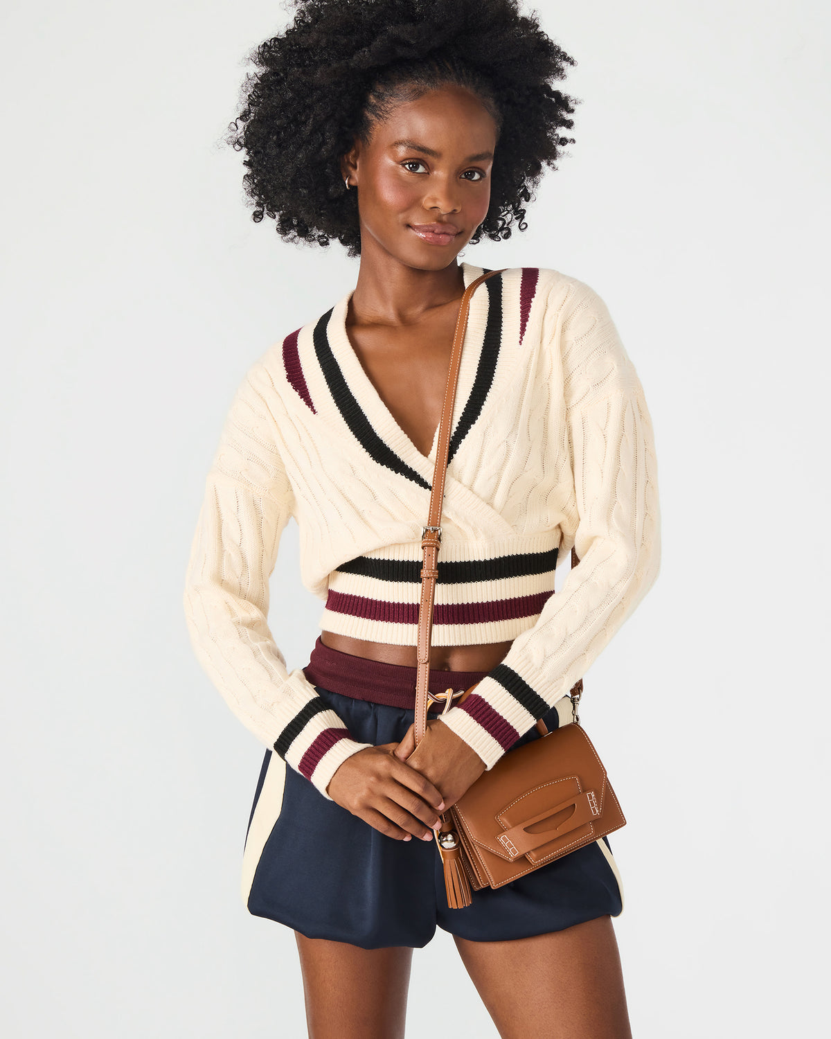 PREPPY Bag Toffee Structured Top-Handle Penny Loafer Crossbody Handbag Steve Madden TOFFEE
