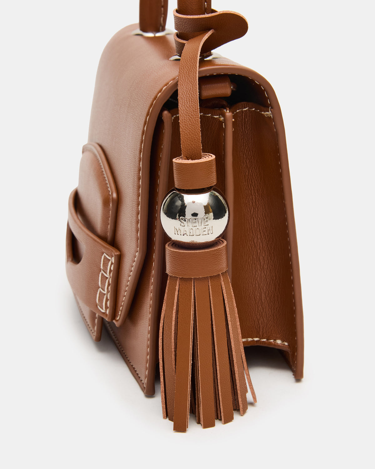PREPPY Bag Toffee Structured Top-Handle Penny Loafer Crossbody Handbag Steve Madden TOFFEE