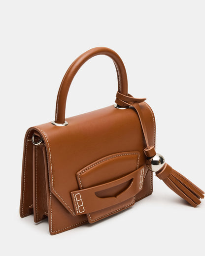 PREPPY Bag Toffee Structured Top-Handle Penny Loafer Crossbody Handbag Steve Madden TOFFEE