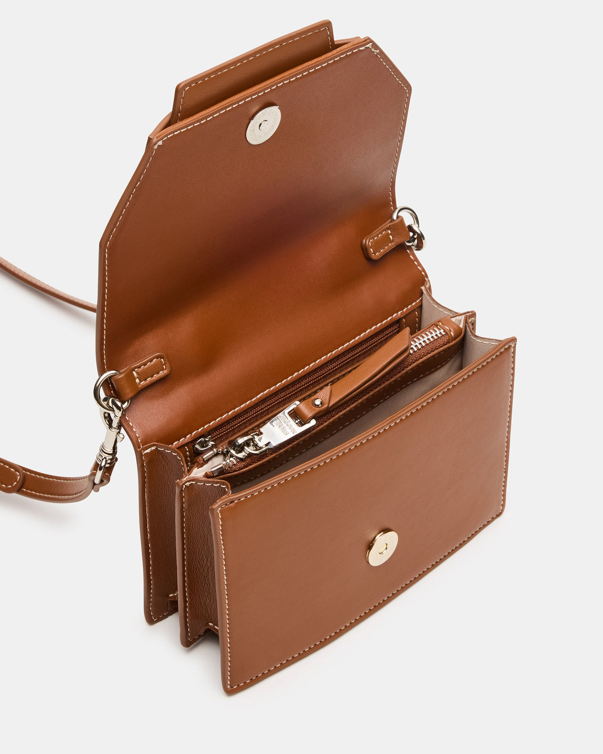 PREPPY Bag Toffee Structured Top-Handle Penny Loafer Crossbody Handbag Steve Madden TOFFEE