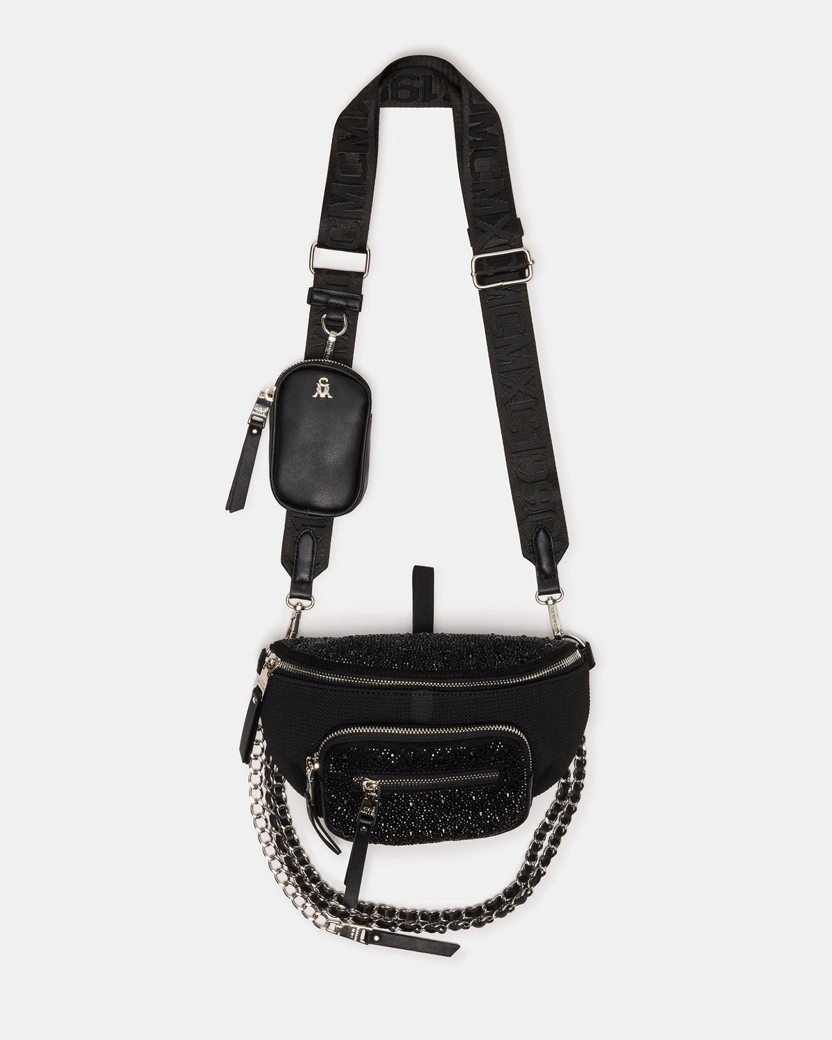 MAXIMA Bag Black Crossbody Bag | Women's Black Crossbody Bag Steve Madden BLACK