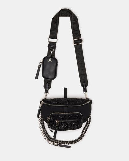 MAXIMA Bag Black Crossbody Bag | Women's Black Crossbody Bag Steve Madden BLACK
