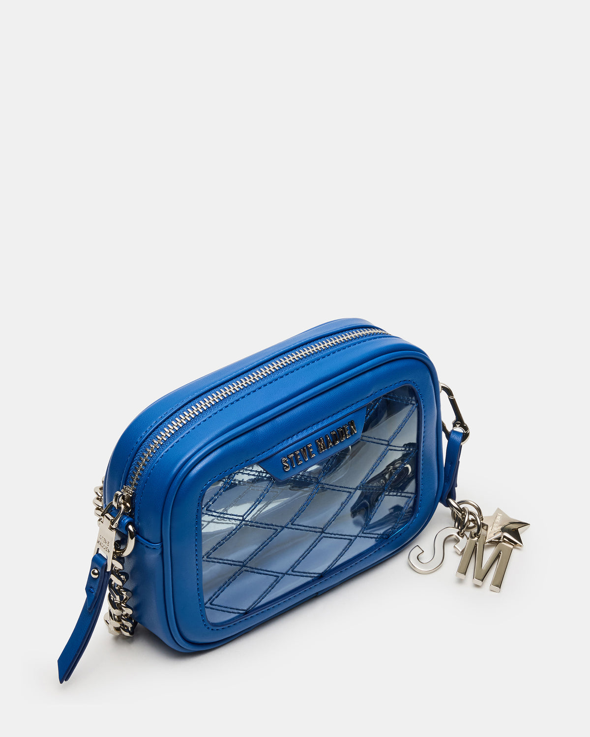 JELLY Bag Blue Clear Camera Crossbody Handbag Steve Madden BLUE