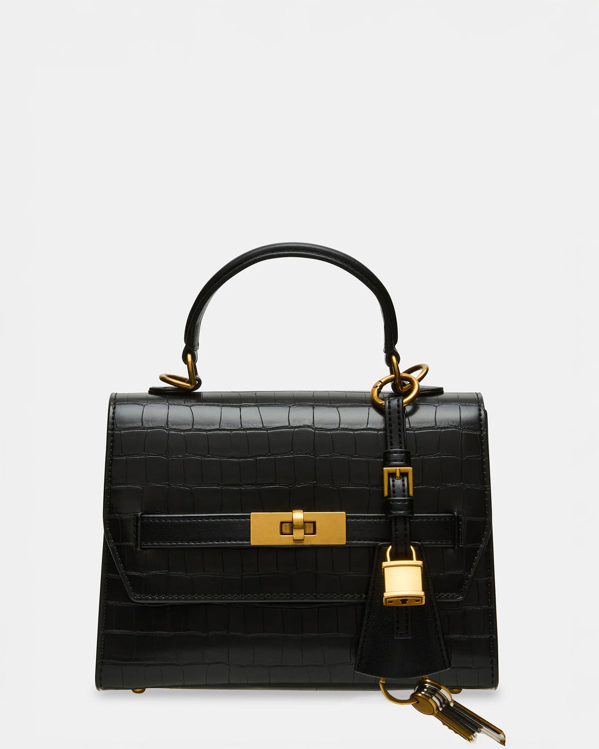 ELLOISE Bag Black Structured Mini Crossbody Handbag Steve Madden BLACK